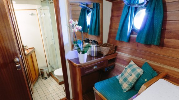 Guest Cabin and Bathroom