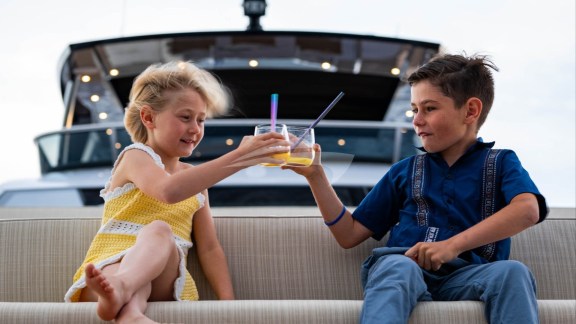 Cocktail time in the bow