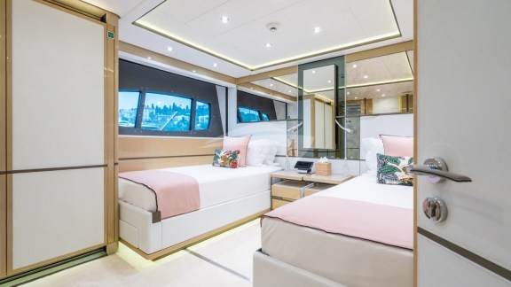 Convertible twin staterooms with pullman