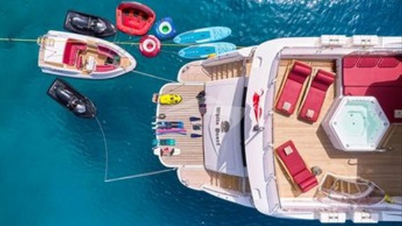 Aerial View of Water Toys