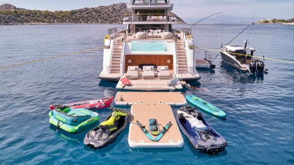 Swim Platform and Water Toys