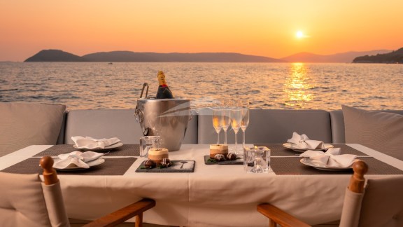 Deck Dining at Sunset