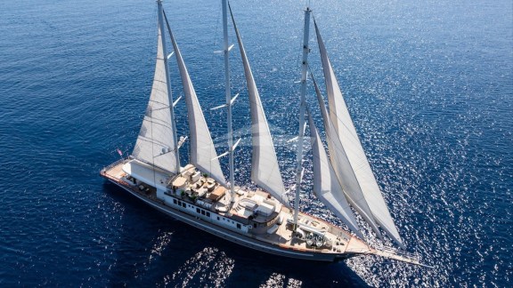 Aerial view underway