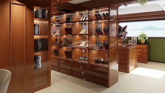 Walk in Wardrobe Room adjacent to the Master Cabin