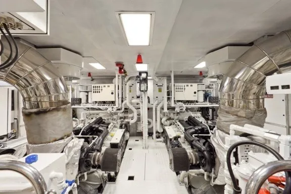 Engine Area On Board Yacht SOPHIE BLUE