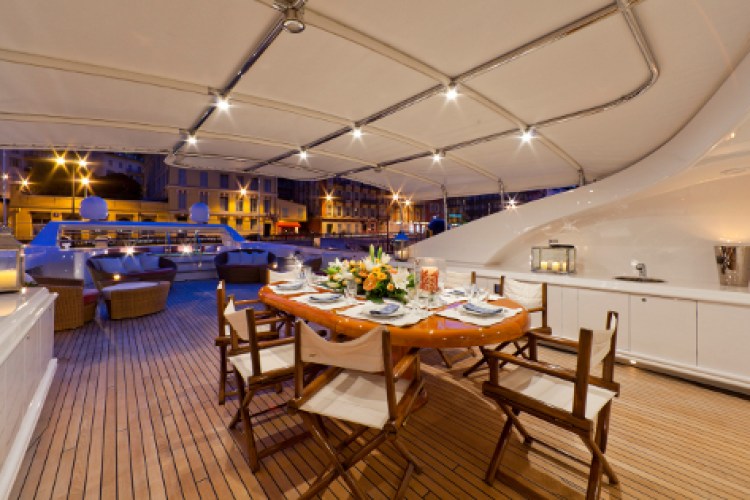 Yacht SOPHIE BLUE -  Sundeck Dining