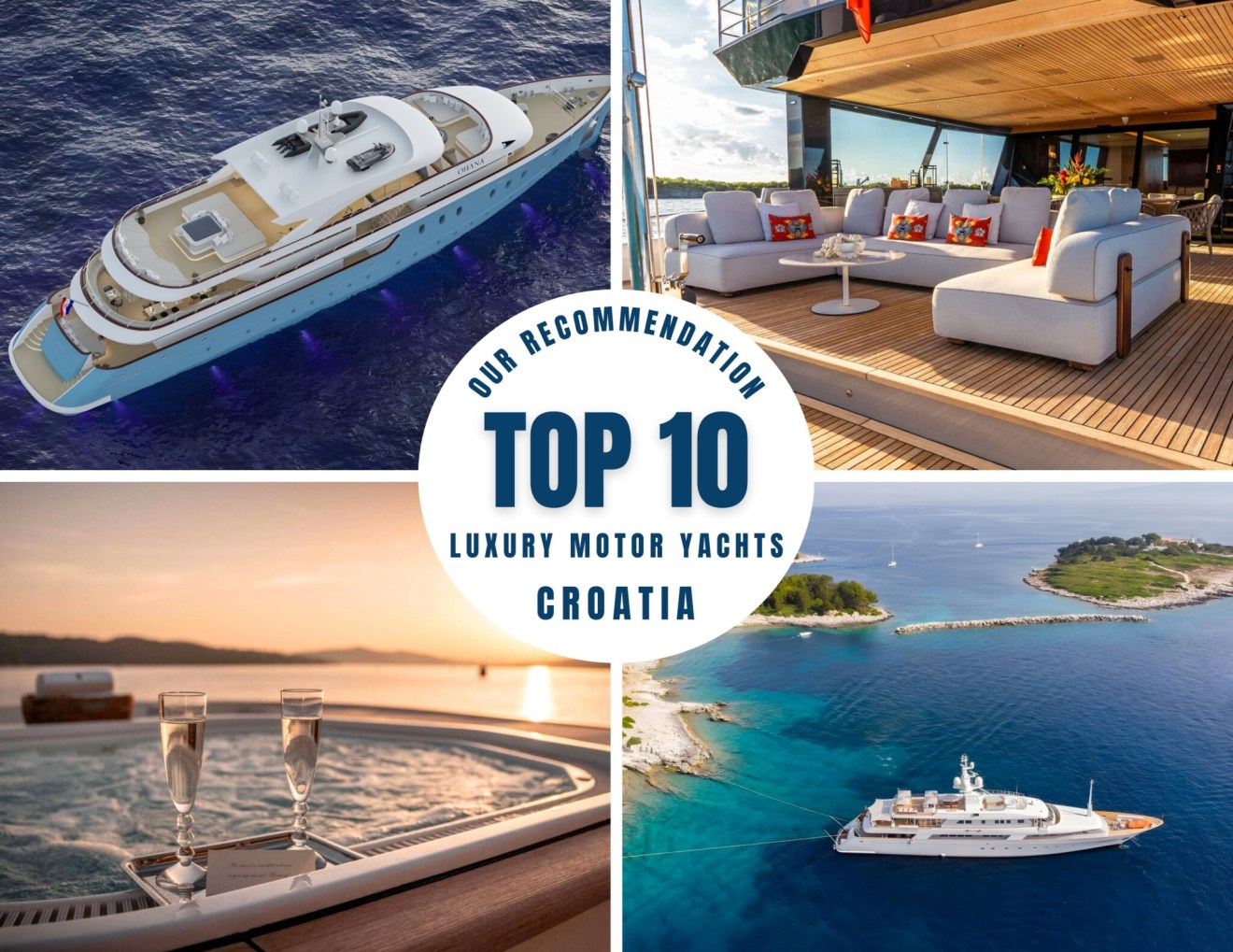 Top 10 Crewed Motor Yacht Charters in Croatia 2025