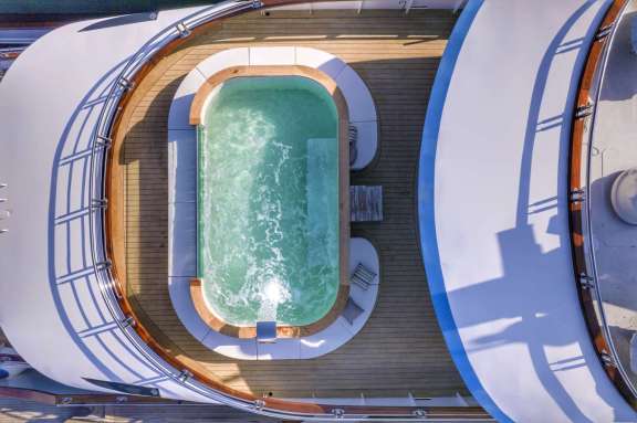 Aft Deck Plunge Pool, Croatia Small Ship Cruise Freedom