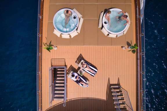 2 Hot Tubs on the Sundeck, Croatia Small Ship Cruise Lupus Mare