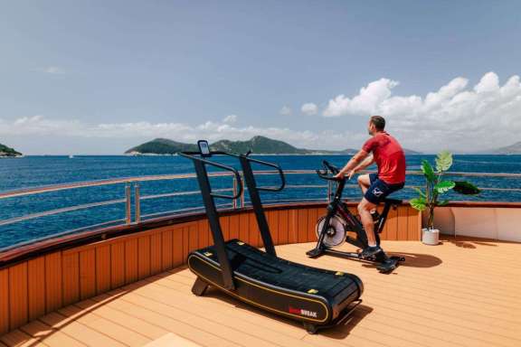 Deck Gym, Croatia Small Ship Cruise Lupus Mare