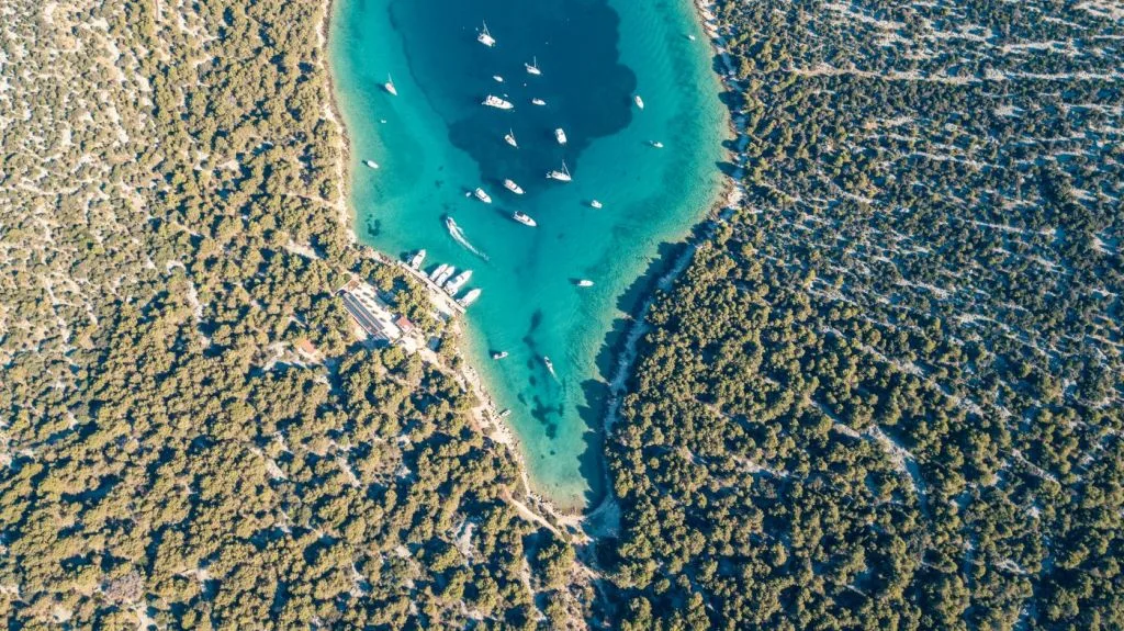 Tijasnica Cove, Tijat Island, Croatia