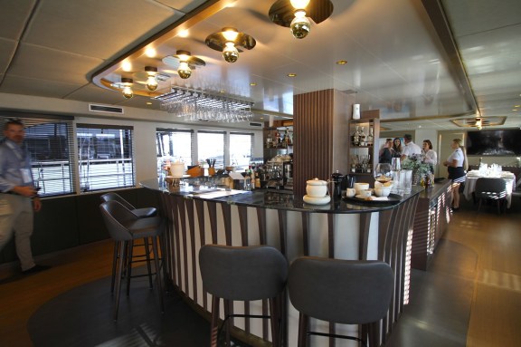 Luxury Motorsailer Anima Maris - Main Saloon and Bar
