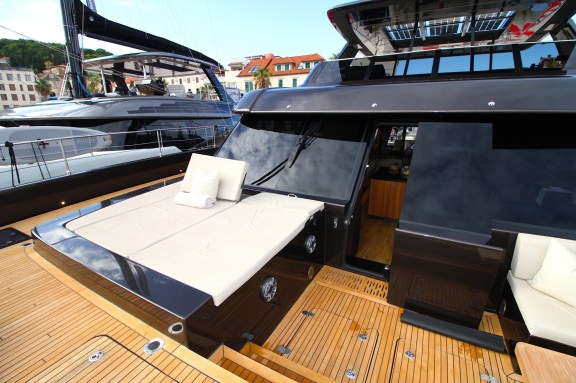 69-foot Sunreef Catamaran Amber One: Foredeck with Access directly to the Saloon