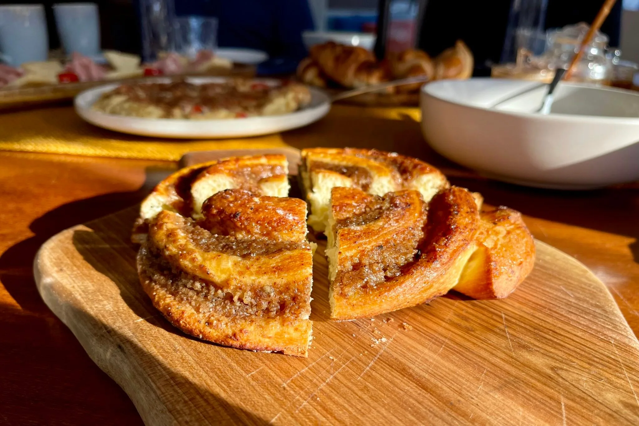 Cinnamon bun onboard