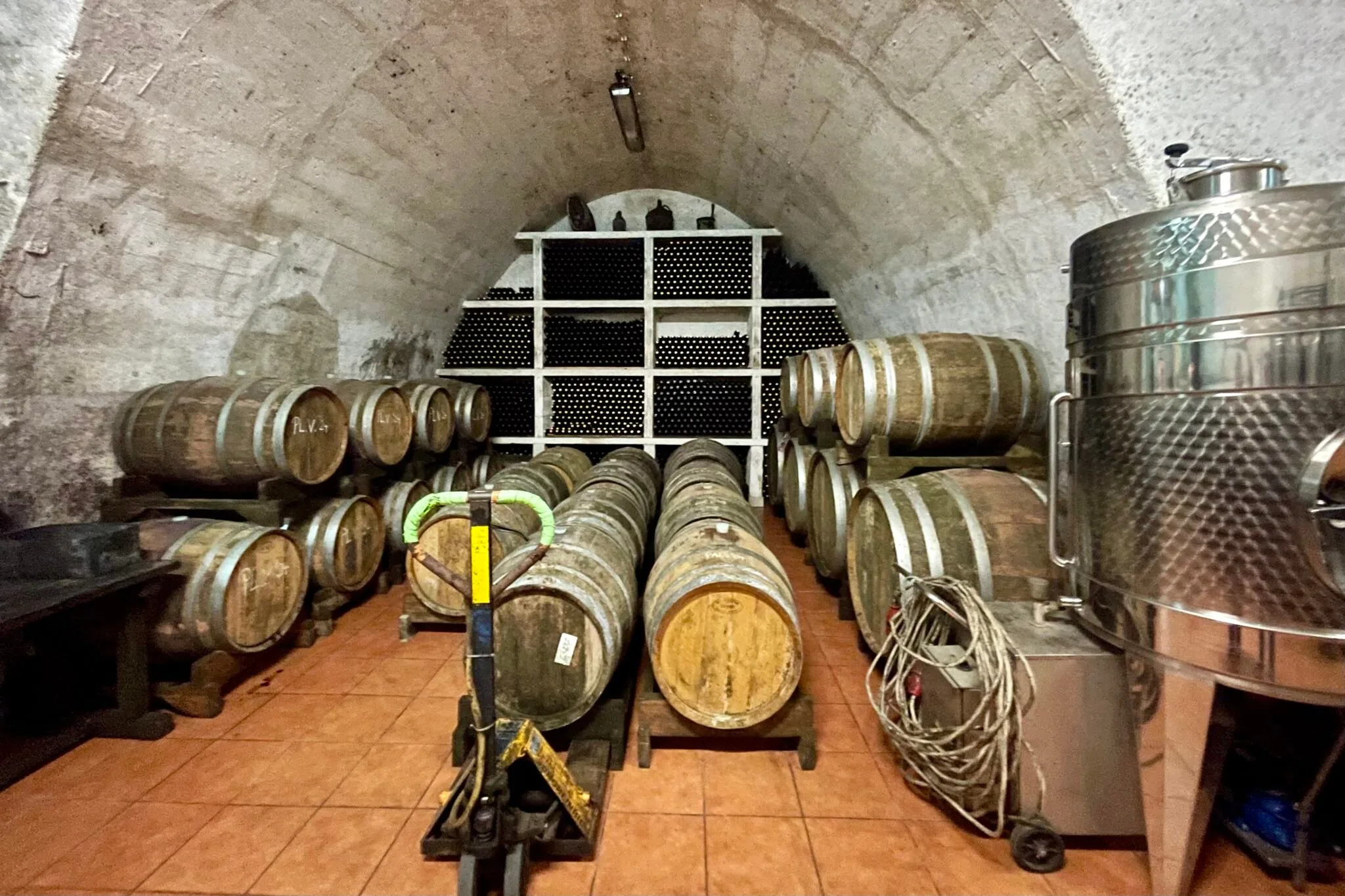 Wine cellars in bunker