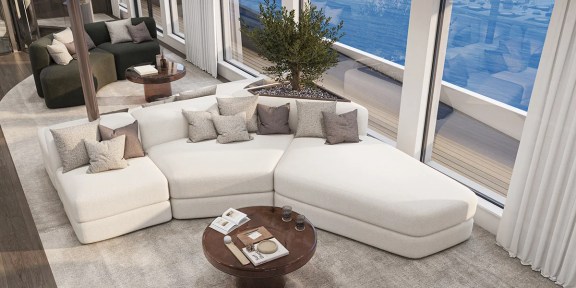 BELLO Luxury Charter Yacht Custom 54M Main Deck Seating