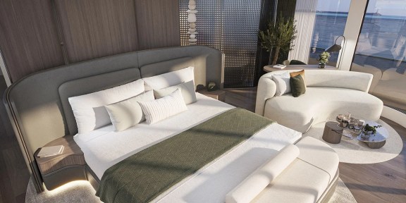 BELLO Luxury Charter Yacht Custom 54M Master Cabin