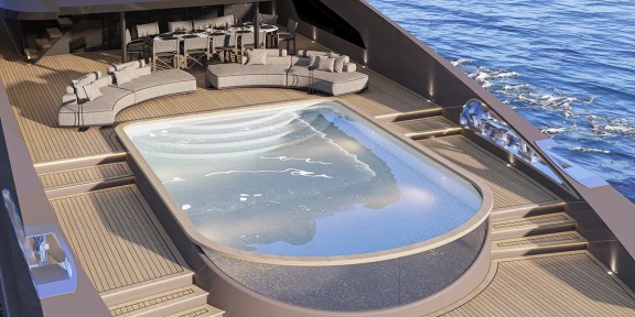 BELLO Luxury Charter Yacht Custom 54M Pool