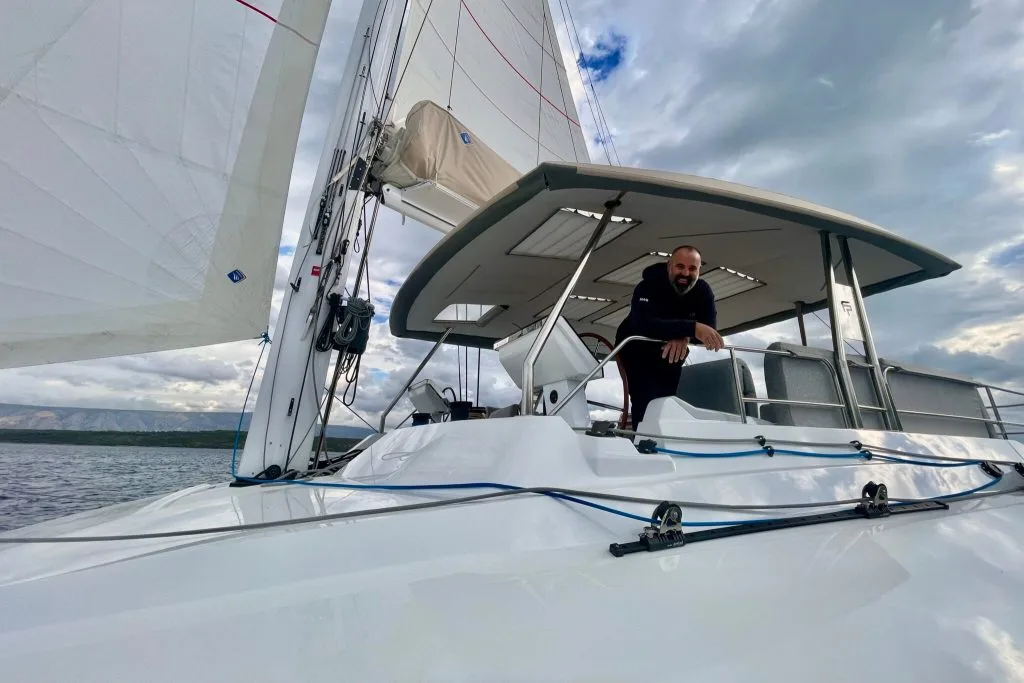 Captain Nino sailing catamaran FLORAMYE