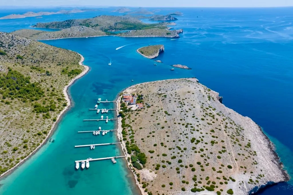 ACI Marina Piskera in the Kornati islands, Croatia