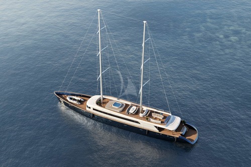 Luxury motorsailer NOCTURNO main exterior