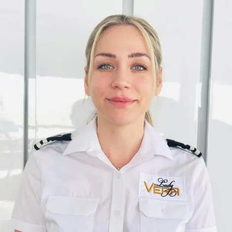 Crew of LADY VERA|Katerina Kontogianni — Stewardess