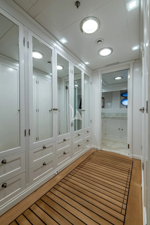 Master cabin walk-in wardrobe