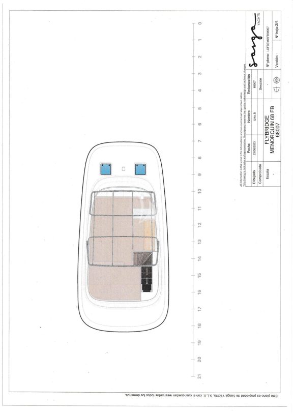 CLOUD 9 Flybridge-layout