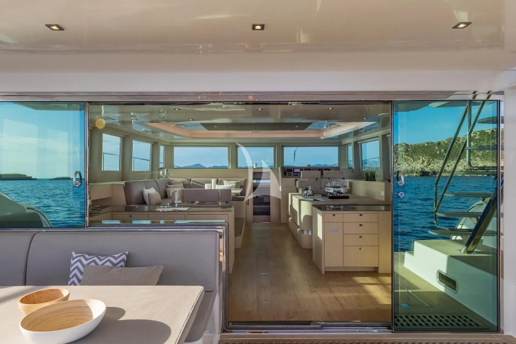 View from Aft Deck into Salon