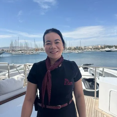 Crew of MY EDEN|Aggeliki Papa — Stewardess