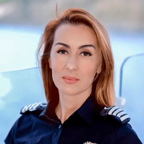 Crew of CHRISTINA O|Bojana ANTONIC — Stewardess