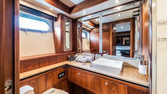 Twin cabin bathroom