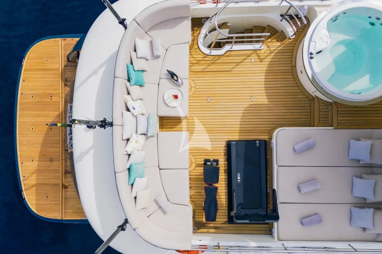 DREAM sunbeds aerial view
