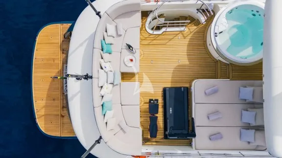 DREAM sunbeds aerial view