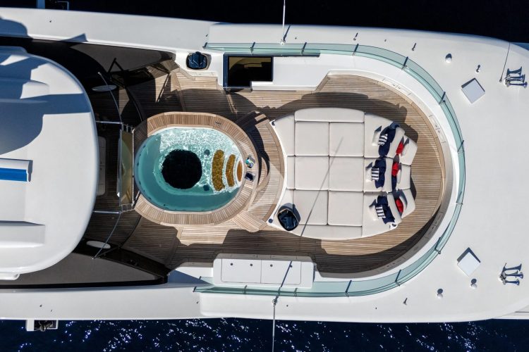 Sun deck jacuzzi