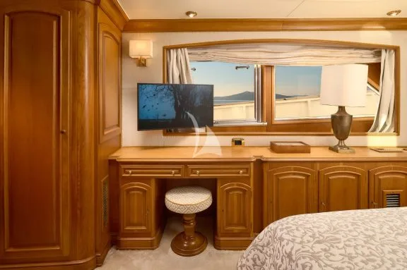 Interior master cabin makeup desk