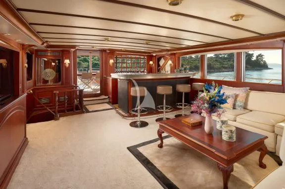 Interior salon lounge area