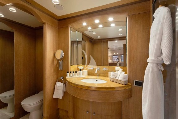 The 2nd of the 2 bathrooms of Main Deck Master Cabin