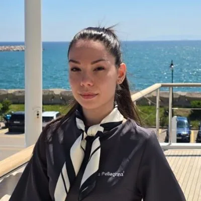 Stewardess Mikaela Veliu