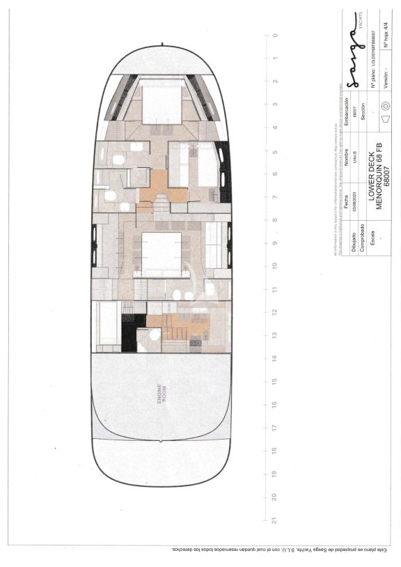 CLOUD 9 Lower deck-layout