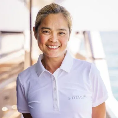 Stewardess Mary Jian Morie