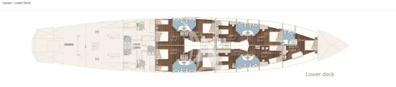 CASABLANCA lower deck layout