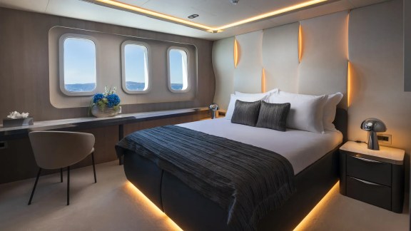 One of four equal guest cabins