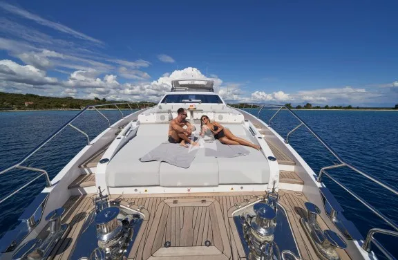 Foredeck lounge area
