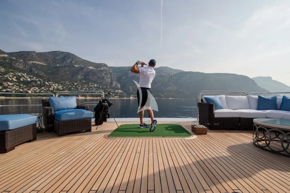 Golfing from the Sun Deck
