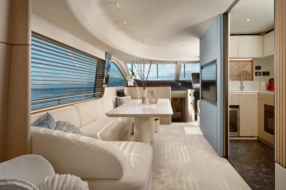 M-Y Aglaya Dining FWD view