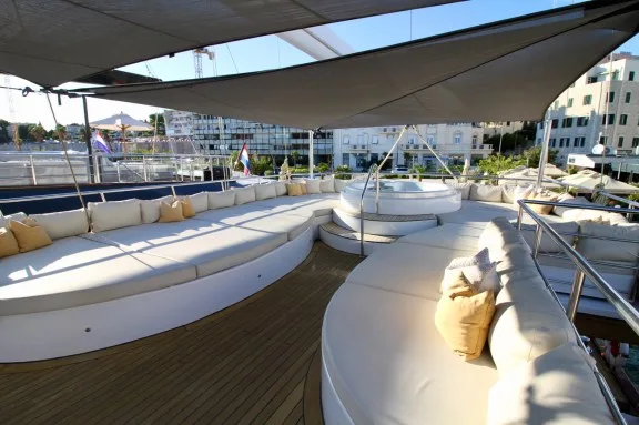 Sun Deck and Jacuzzi Luxury Motorsailer Lady Gita