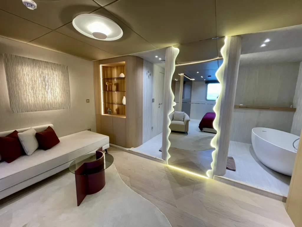 REPOSADO's master cabin, September 2025 | Photo: Klara Jakobsen, DMA Yachting