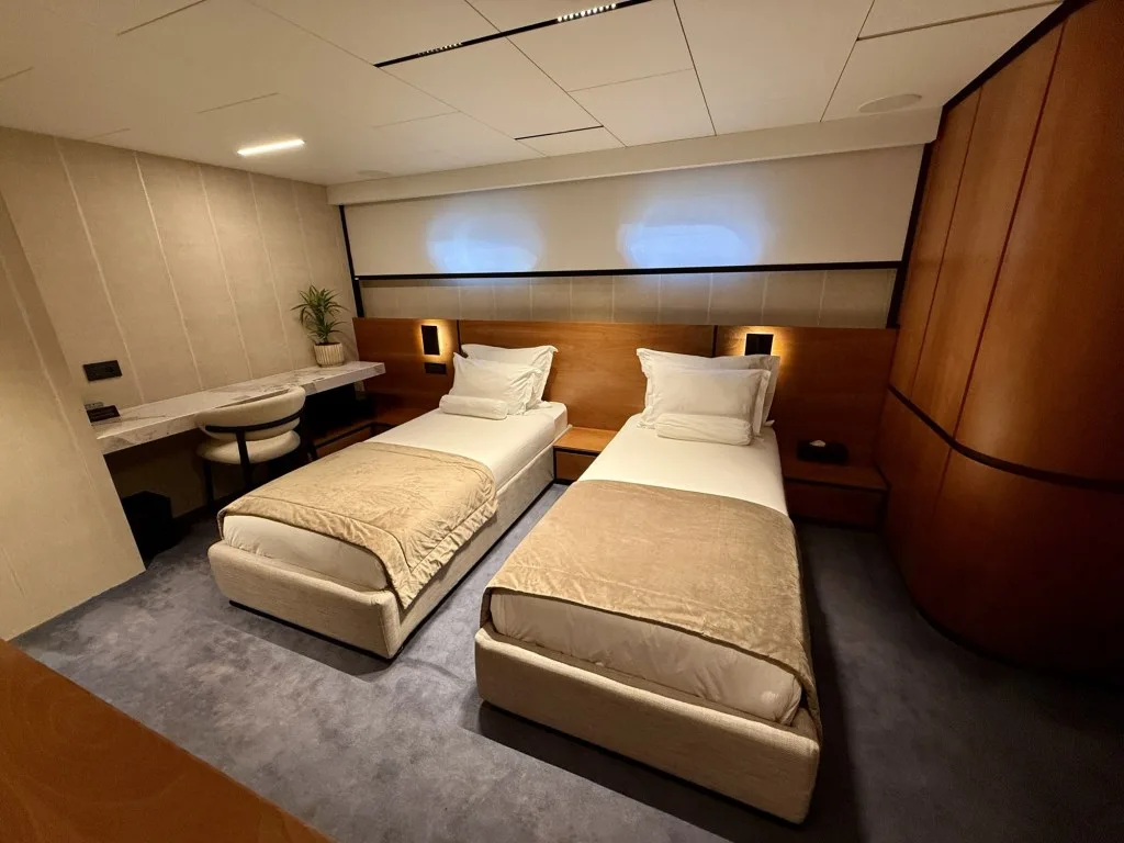 MARALLURE twin cabin with the beds set apart