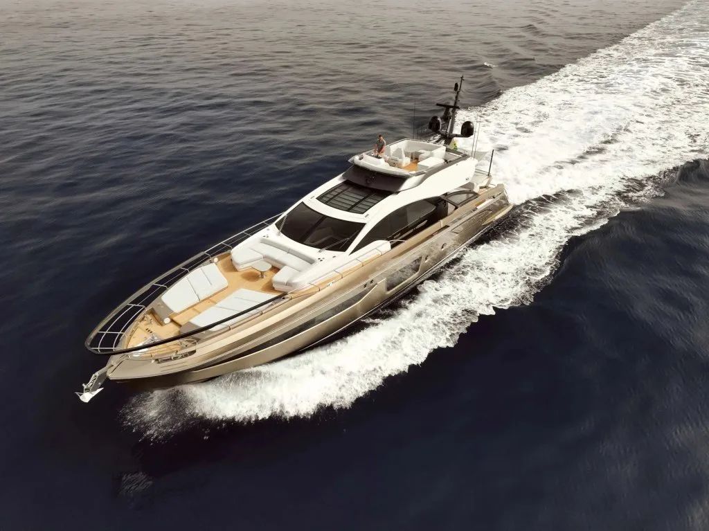 MYNE, a 2024 Azimut of 80 feet, under way in Croatia